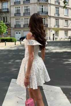 Allanah Bodycon Day Mini Dress - White Pearl -Bodycon Collection Shop allanah bodycon day mini dress pearl white bodycon collection usa aus 43387063369946