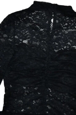 Andie Long Sleeve Bodycon Mini Dress - Classic Black -Bodycon Collection Shop andie long sleeve bodycon wrap mini dress classic black bodycon collection usa aus 1155231018