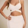 Ang Bandage Crop Top - Cream 1 Ang Bandage Crop Top - Cream -Bodycon Collection Shop ang bandage crop top cream bodycon collection usa aus 42414072463578