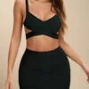 Ang Bandage Top And Mini Skirt Outfit Set - Classic Black -Bodycon Collection Shop ang bandage top and mini skirt set classic black bodycon collection usa aus 40520878227674