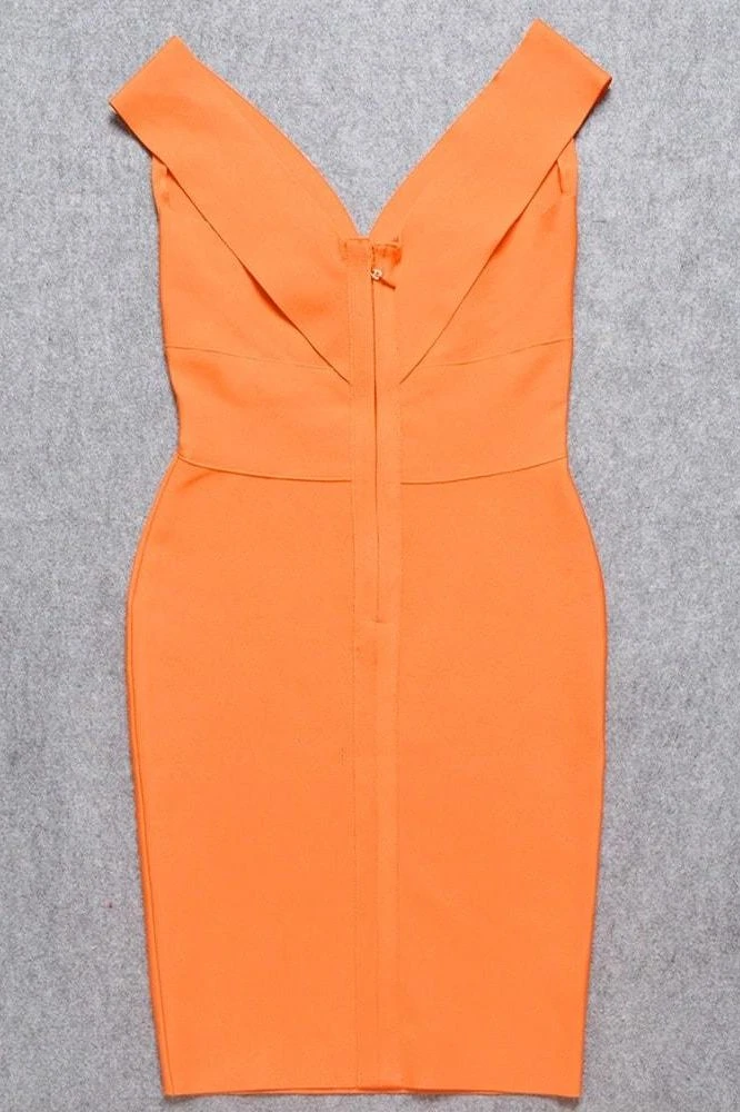 Ash Bandage Dress - Apricot Orange 10 Ash Bandage Dress - Apricot Orange - Image 8
