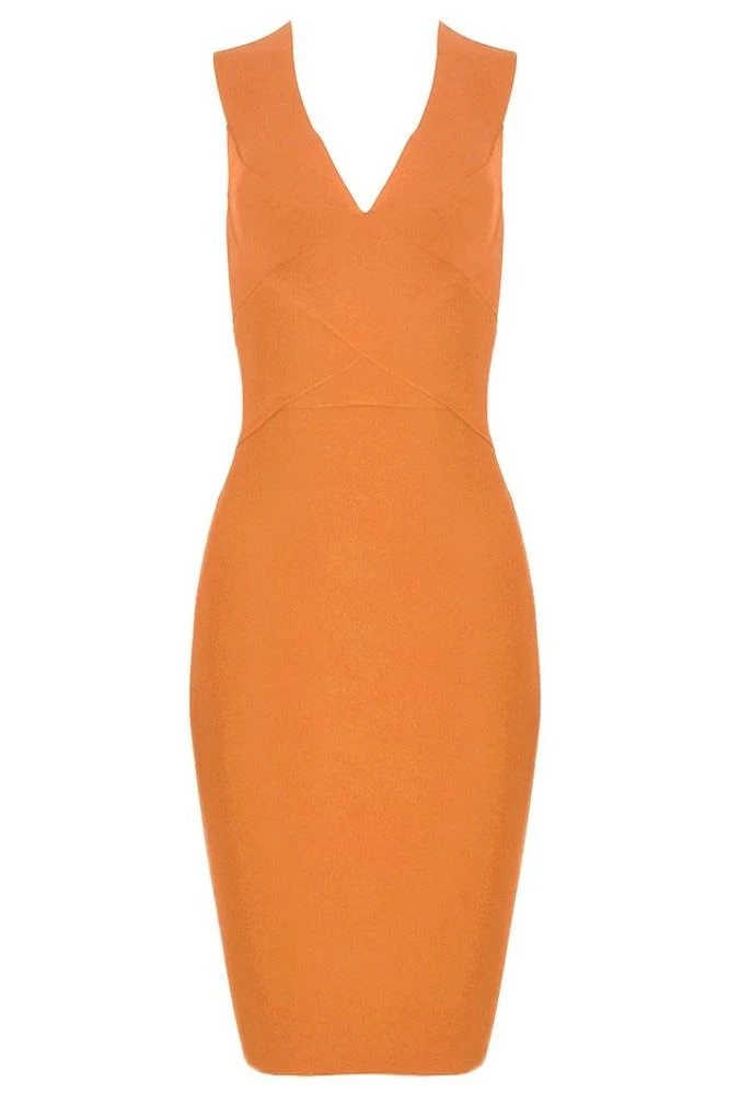 Ash Bandage Dress - Apricot Orange 4 Ash Bandage Dress - Apricot Orange - Image 2