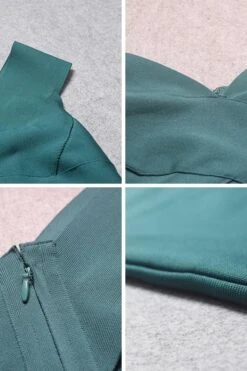 Ash Bandage Dress - Emerald Green -Bodycon Collection Shop ash bandage dress emerald green bodycon collection usa aus 15531339907151