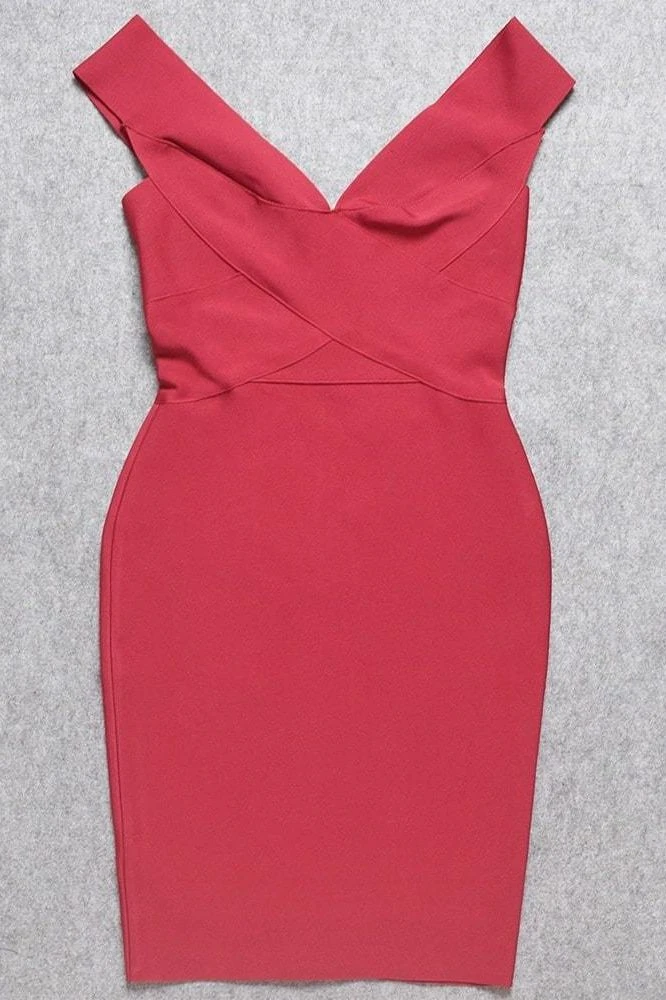 Ash Bandage Dress - Red Wine 9 Ash Bandage Dress - Red Wine - Image 7