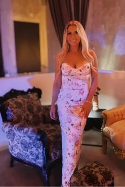 Astrid Bodycon Maxi Dress - Dusty Pink -Bodycon Collection Shop astrid bodycon maxi dress dusty pink bodycon collection usa aus 1168368122