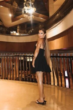 Austen Bodycon Mini Dress - Classic Black -Bodycon Collection Shop austen bodycon mini dress classic black bodycon collection usa aus 44094631149786