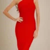 Avery Bandage Dress - Lipstick Red -Bodycon Collection Shop avery bandage dress lipstick red bodycon collection usa aus 39810268594394