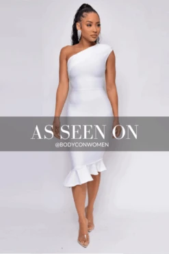Avery Bandage Dress - White Pearl -Bodycon Collection Shop avery bandage dress pearl white bodycon collection usa aus 40739098329306