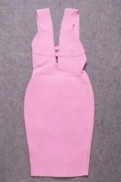 Bay Bandage Dress - Blush Pink -Bodycon Collection Shop bay bandage dress blush pink bodycon collection usa aus 28525130711119