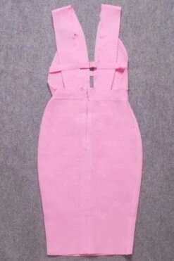 Bay Bandage Dress - Blush Pink -Bodycon Collection Shop bay bandage dress blush pink bodycon collection usa aus 28525130907727