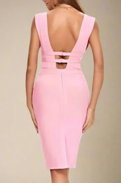 Bay Bandage Dress - Blush Pink -Bodycon Collection Shop bay bandage dress blush pink bodycon collection usa aus 39576991924442