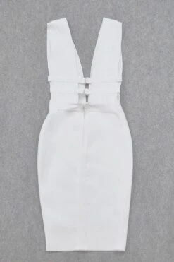 Bay Bandage Dress - White Pearl -Bodycon Collection Shop bay bandage dress pearl white bodycon collection usa aus 28525306970191