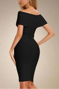 Bea Bandage Dress - Classic Black -Bodycon Collection Shop bea bandage dress classic black bodycon collection usa aus 44290430435546