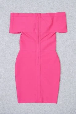 Bea Bandage Dress - Hot Pink -Bodycon Collection Shop bea bandage dress hot pink bodycon collection usa aus 38943000297690