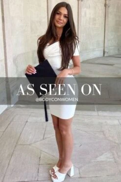 Bea Bandage Dress - Hot Pink -Bodycon Collection Shop bea bandage dress hot pink bodycon collection usa aus 39829348516058