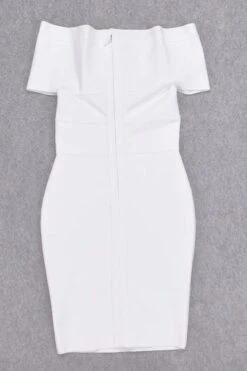 Bea Bandage Dress - White Pearl -Bodycon Collection Shop bea bandage dress pearl white bodycon collection usa aus 15961428623439