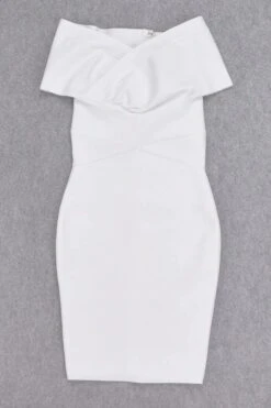 Bea Bandage Dress - White Pearl -Bodycon Collection Shop bea bandage dress pearl white bodycon collection usa aus 15961485869135