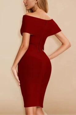 Bea Bandage Dress - Red Wine 13 Bea Bandage Dress - Red Wine -Bodycon Collection Shop bea bandage dress red wine bodycon collection usa aus 44290972451034
