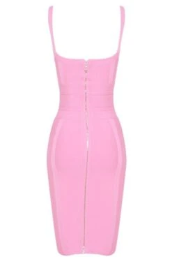 Bek Bandage Dress - Blush Pink -Bodycon Collection Shop bek bandage dress blush pink bodycon collection usa aus 28525496827983
