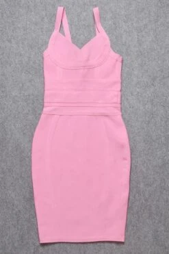 Bek Bandage Dress - Blush Pink -Bodycon Collection Shop bek bandage dress blush pink bodycon collection usa aus 28525510328399