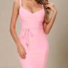 Bek Bandage Dress - Blush Pink
