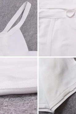 Bek Bandage Dress - White Pearl -Bodycon Collection Shop bek bandage dress pearl white bodycon collection usa aus 28524717506639