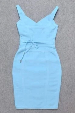 Bek Bandage Dress - Sky Blue -Bodycon Collection Shop bek bandage dress sky blue bodycon collection usa aus 15754313236559