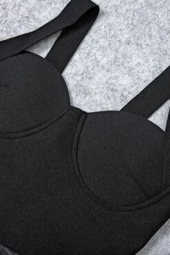 Beth Bandage Corset Dress - Classic Black -Bodycon Collection Shop beth bandage corset dress classic black bodycon collection usa aus 41557394751706