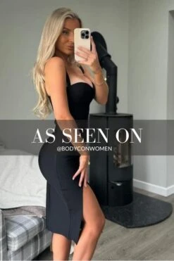 Beth Bandage Corset Dress - Classic Black -Bodycon Collection Shop beth bandage corset dress classic black bodycon collection usa aus 44271583199450