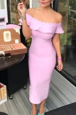 Billie Bandage Midi Dress - Dusty Pink 15 Billie Bandage Midi Dress - Dusty Pink -Bodycon Collection Shop billie bandage midi dress dusty pink bodycon collection usa aus 28520288190543