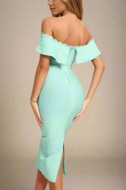 Billie Bandage Midi Dress - Mint Green -Bodycon Collection Shop billie bandage midi dress mint green bodycon collection usa aus 43171709747418