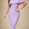Billie Bandage Midi Dress - Violet Purple -Bodycon Collection Shop billie bandage midi dress violet purple bodycon collection usa aus 43171776626906