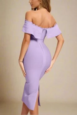 Billie Bandage Midi Dress - Violet Purple -Bodycon Collection Shop billie bandage midi dress violet purple bodycon collection usa aus 43171776659674