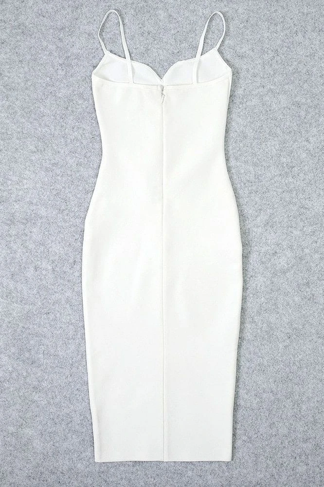 Blanche Bandage Midi Dress - White Pearl 10 Blanche Bandage Midi Dress - White Pearl - Image 8