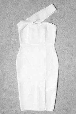 Gianna Bandage Dress - White Pearl -Bodycon Collection Shop bodycon collection gianna bandage dress pearl white womens dresses and apparel online 40552477884634