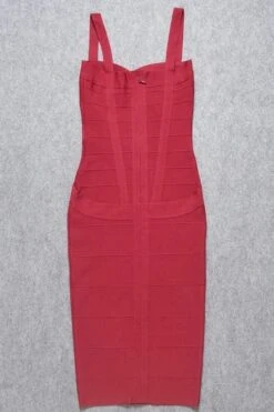 Heidi Bandage Midi Dress - Red Wine -Bodycon Collection Shop bodycon collection heidi bandage midi dress red wine womens dresses and apparel online 40543990055130