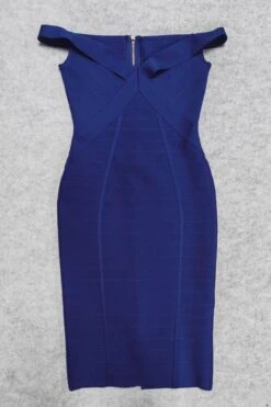 Breanna Bandage Dress - Navy Blue -Bodycon Collection Shop breanna bandage dress navy blue bodycon collection usa aus 42449083039962