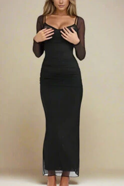 Brianna Bodycon Long Sleeve Maxi Dress - Classic Black 13 Brianna Bodycon Long Sleeve Maxi Dress - Classic Black -Bodycon Collection Shop brianna bodycon long sleeve maxi dress classic black bodycon collection usa aus 44314535526618