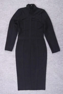 Brooke Long Sleeve Bandage Dress - Classic Black -Bodycon Collection Shop brooke long sleeve bandage dress classic black bodycon collection usa aus 36280059494618