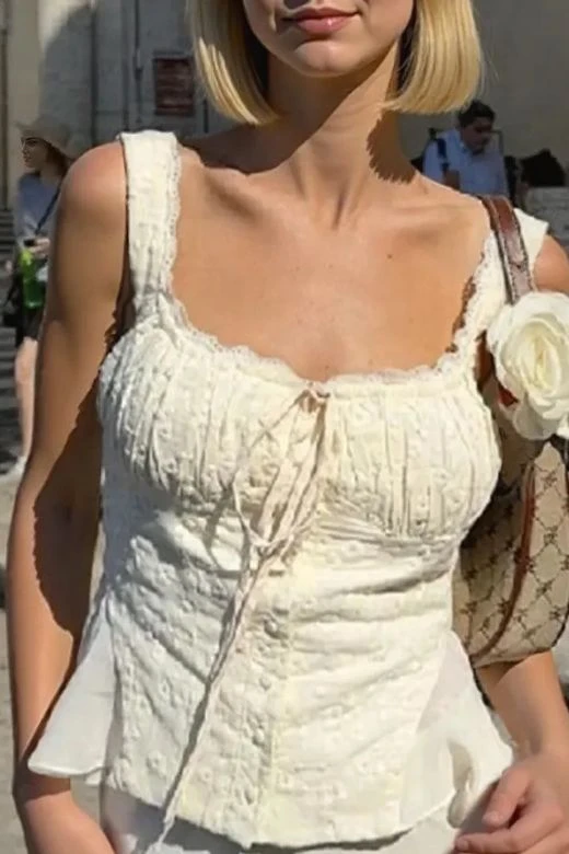 Cali Top And Maxi Skirt Set - Ivory White 8 Cali Top And Maxi Skirt Set - Ivory White - Image 6