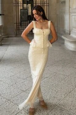 Cali Top And Maxi Skirt Set - Ivory White 19 Cali Top And Maxi Skirt Set - Ivory White -Bodycon Collection Shop cali wrap top and maxi skirt set ivory white bodycon collection usa aus 1168024483