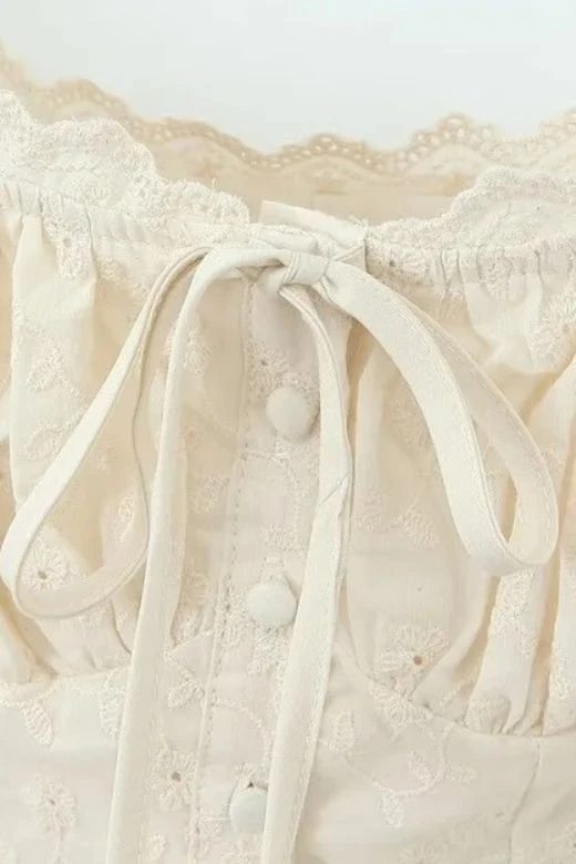 Cali Top And Maxi Skirt Set - Ivory White 10 Cali Top And Maxi Skirt Set - Ivory White - Image 8