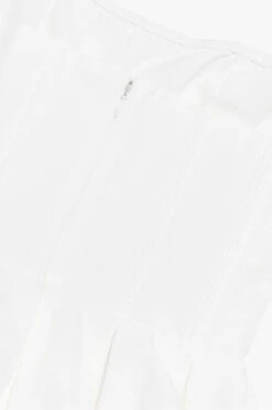 Capri Strapless Midi Dress - White Pearl -Bodycon Collection Shop capri bodycon strapless midi dress pearl white bodycon collection usa aus 44491493867738