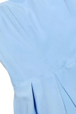 Capri Strapless Midi Dress - Sky Blue -Bodycon Collection Shop capri bodycon strapless midi dress sky blue bodycon collection usa aus 44491494457562