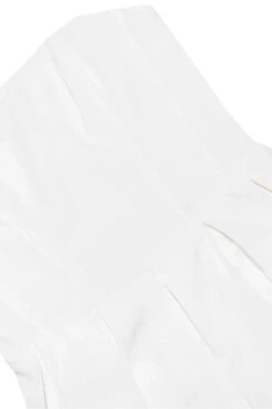 Capri Strapless Mini Dress - White Pearl -Bodycon Collection Shop capri bodycon strapless mini dress pearl white bodycon collection usa aus 1146577528