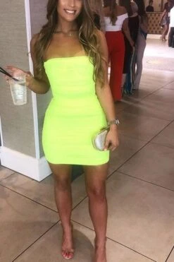 Cassie Bodycon Wrap Mini Dress - Neon Green 19 Cassie Bodycon Wrap Mini Dress - Neon Green -Bodycon Collection Shop cassie bodycon wrap mini dress neon green bodycon collection usa aus 37788714369242