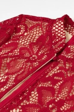 Charlotte Long Sleeve Bodycon Midi Dress - Chilli Red -Bodycon Collection Shop charlotte long sleeve bodycon midi dress chilli red bodycon collection usa aus 1171105620