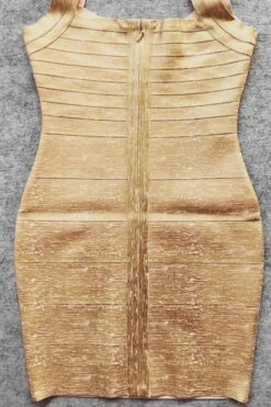 Ciara Bandage Mini Dress - Gold -Bodycon Collection Shop ciara bandage mini dress gold bodycon collection usa aus 40513270022362