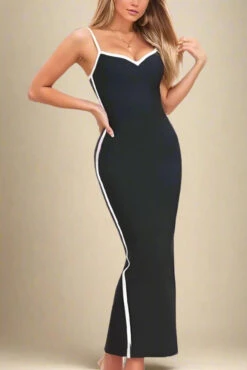 Dianne Bandage Maxi Dress - Classic Black -Bodycon Collection Shop dianne bandage maxi dress classic black bodycon collection usa aus 40562195038426