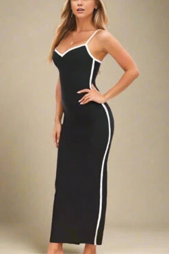 Dianne Bandage Maxi Dress - Classic Black -Bodycon Collection Shop dianne bandage maxi dress classic black bodycon collection usa aus 40562195333338